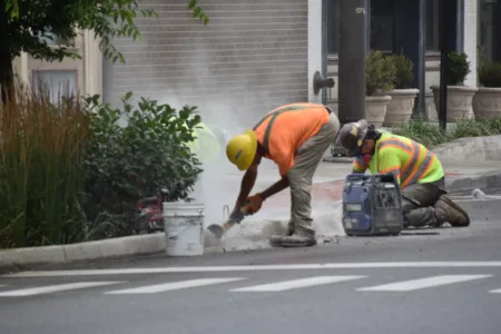 Final Tweaks Being Made on Nearly Complete Streetscape Project